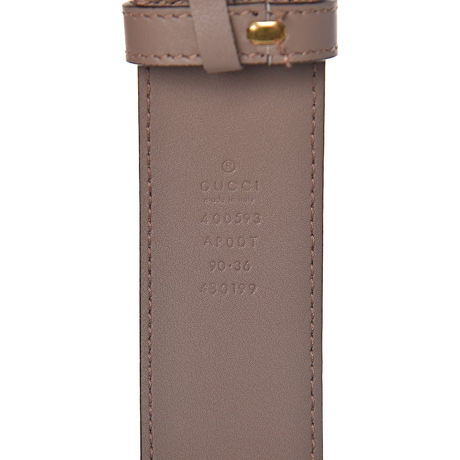 Gucci Calfskin Double G 40mm Belt 90 36 Porcelain Rose 6 of 7