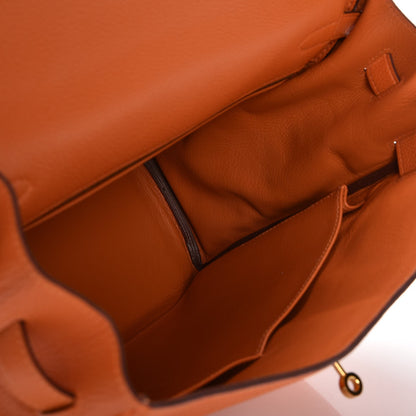 Hermes Togo Kelly Retourne 35 Orange 8 of 34