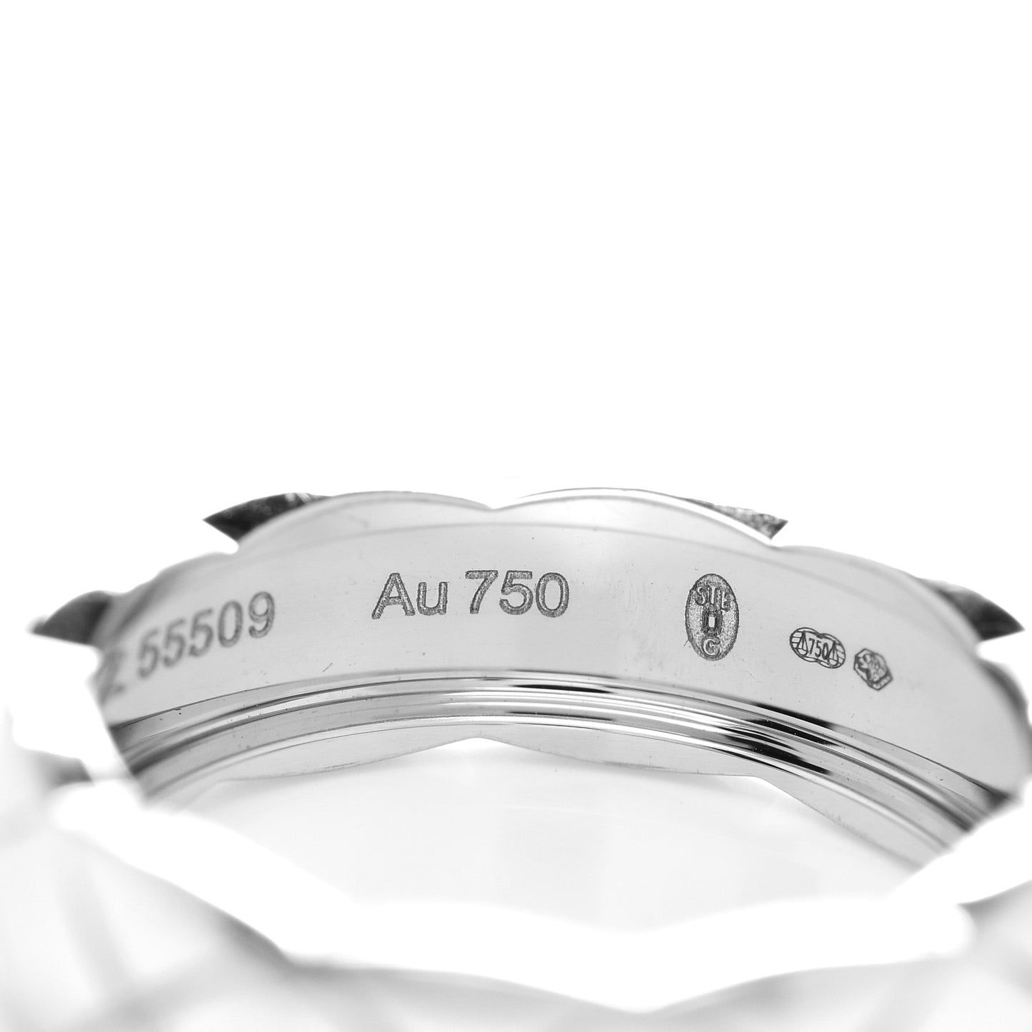 18K White Gold Small Coco Crush Ring 60 9