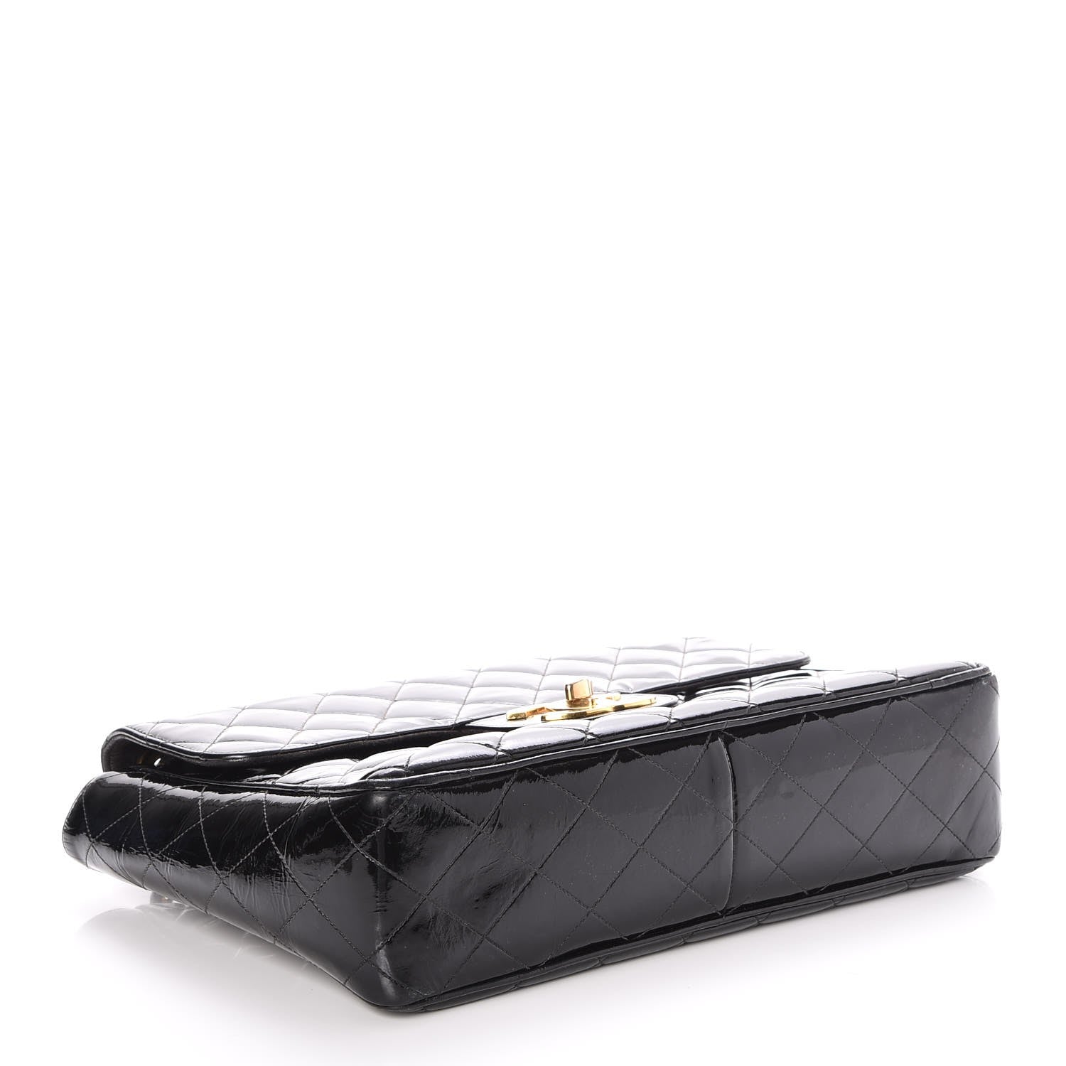 Chanel Patent Quilted XL Flap Bag Black 5 of 21