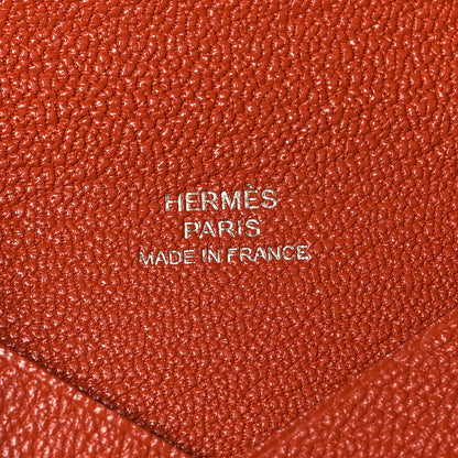 Hermes Chevre Mysore Calvi Card Case Cuivre 8 of 10