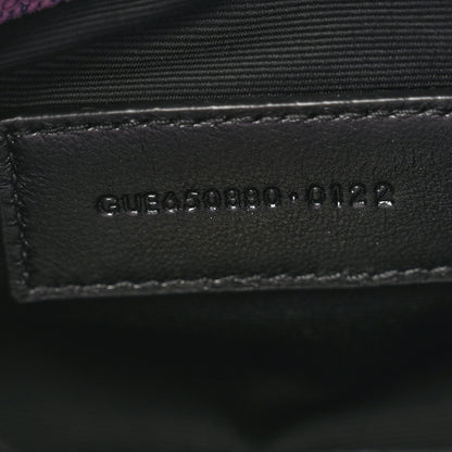 Saint Laurent Denim Quilted Loulou Puffer Monogram Pouch Clutch Bleached Lilac 7 of 8