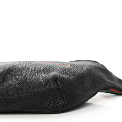 Gucci Grained Calfskin Logo Belt Bag Black 10 of 10