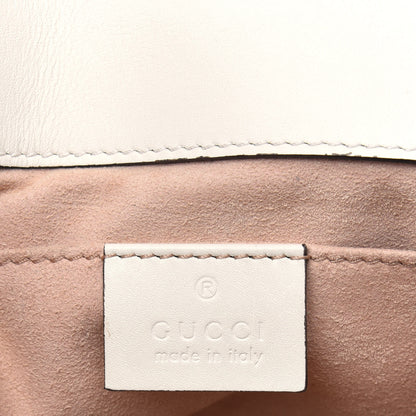 Gucci Calfskin Matelasse Mini GG Marmont Shoulder Bag White 6 of 24