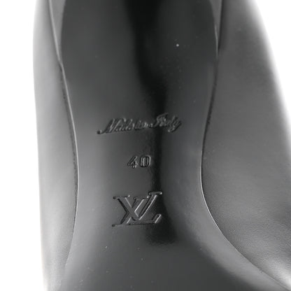 Louis Vuitton Calfskin Cherie Pumps 40 Black 7 of 9