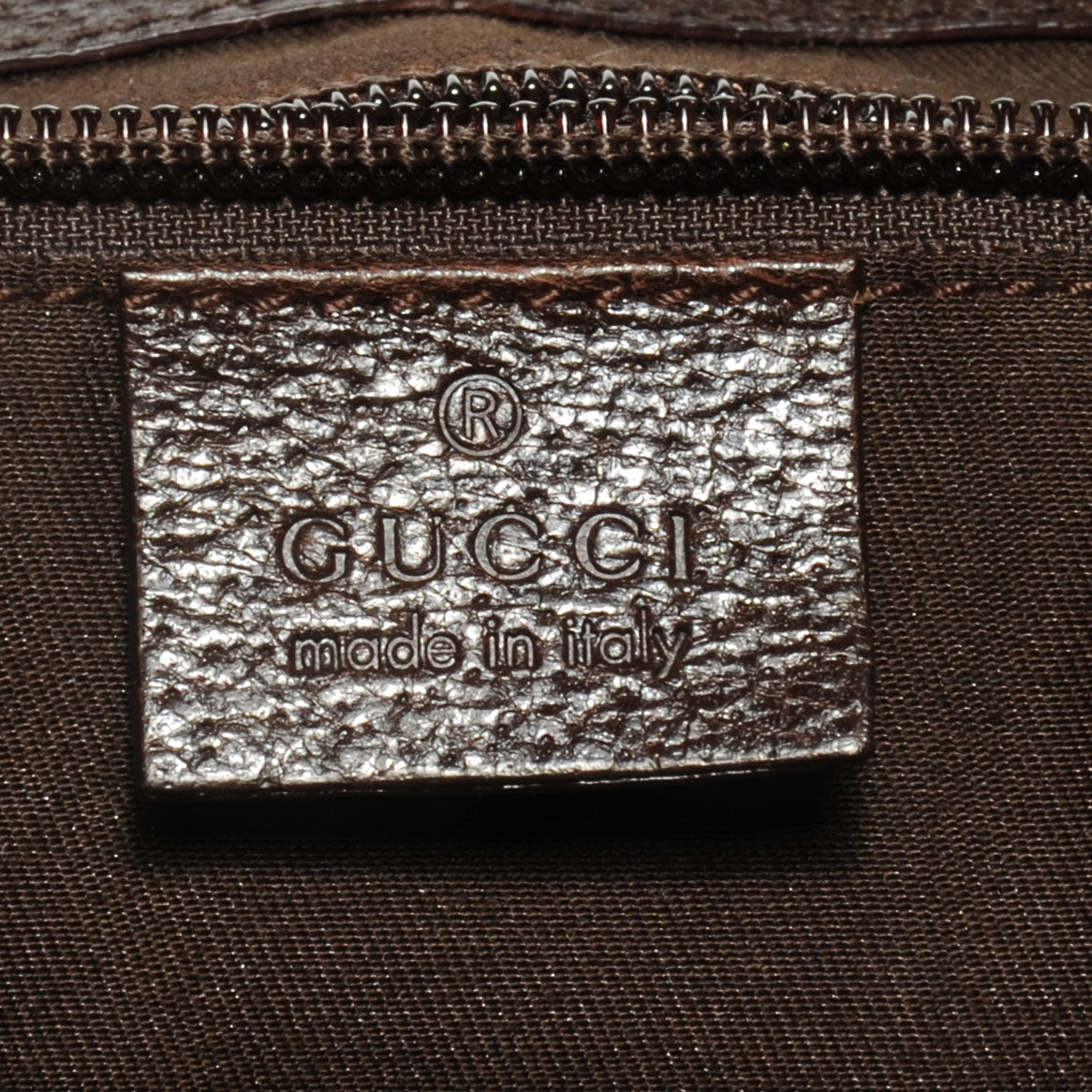 GG Monogram Single Buckle Backpack Brown