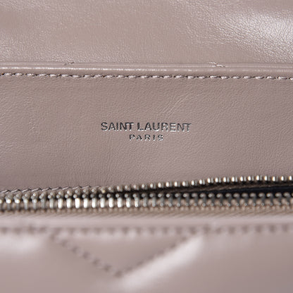 Saint Laurent Calfskin Y Quilted Monogram Small Loulou Chain Satchel Mink 7 of 11