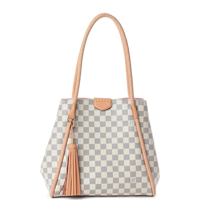 Louis Vuitton Damier Azur Propriano Rose Ballerine 1 of 9