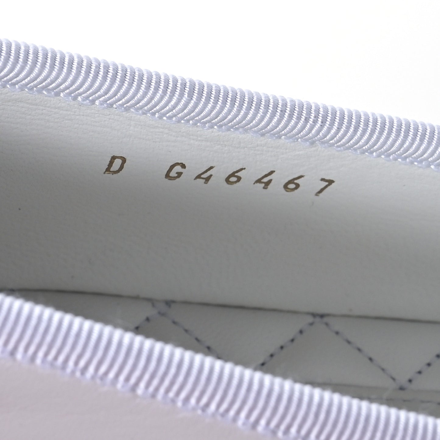 Lambskin Mary Jane Flats 37.5 White Black