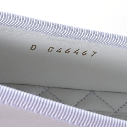 Chanel Lambskin Mary Jane Flats 37.5 White Black 8 of 9