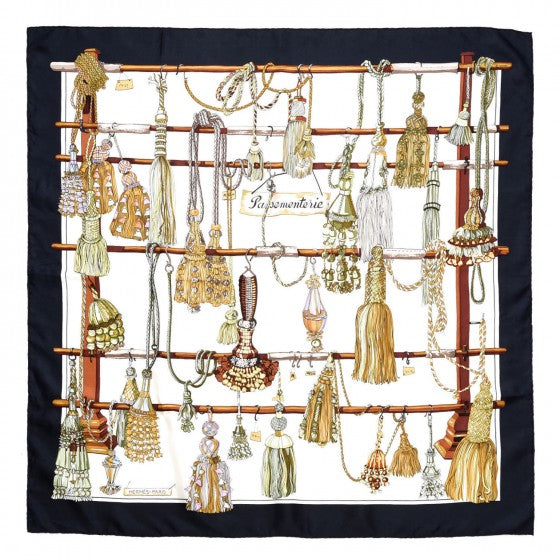 Silk Passementerie Scarf 90