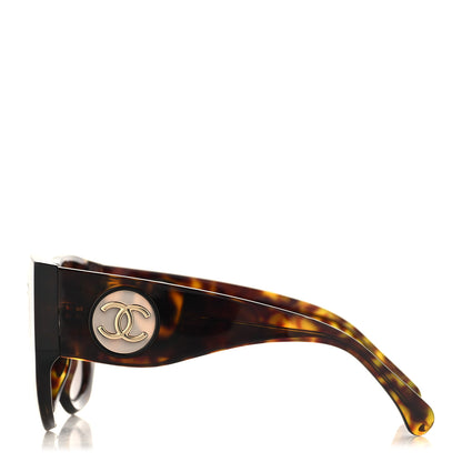 Chanel Acetate Butterfly CC Sunglasses 5550-A Tortoise 3 of 7