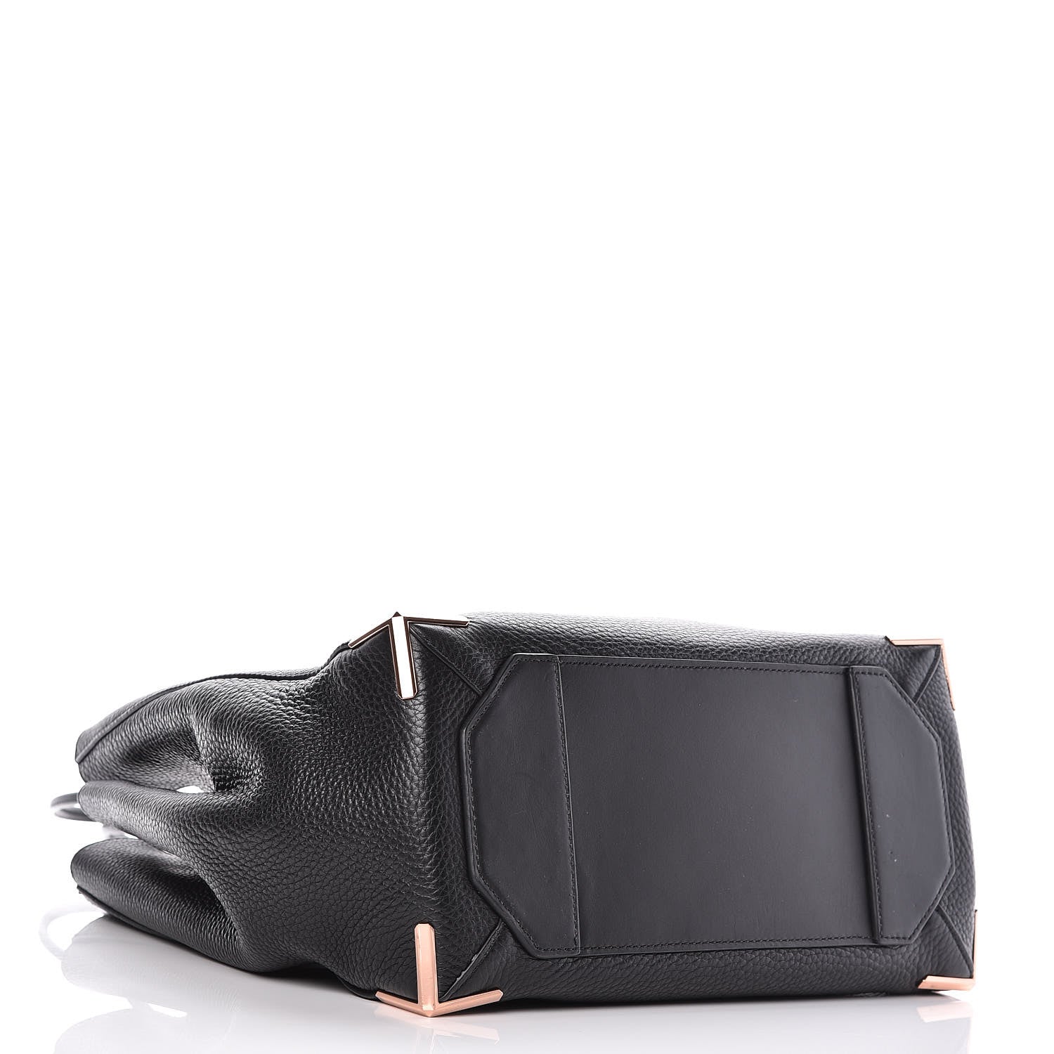 Alexander Wang Pebbled Calfskin Large Prisma Skeletal Tote Black Rose Gold Hardware 5 of 13