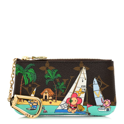 Louis Vuitton Monogram 2023 Christmas Animation Sailing Vivienne Key Pouch Dragonfruit Pink 1 of 7