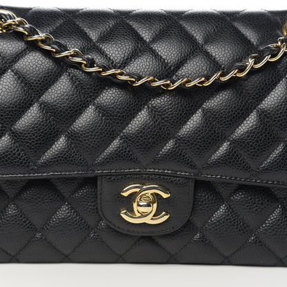 Chanel Caviar Quilted Medium Double Flap Black 12 of 12