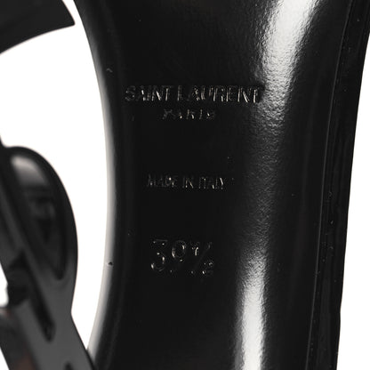 Saint Laurent Patent Calfskin Opyum 110 Sandals 39.5 Black 8 of 10