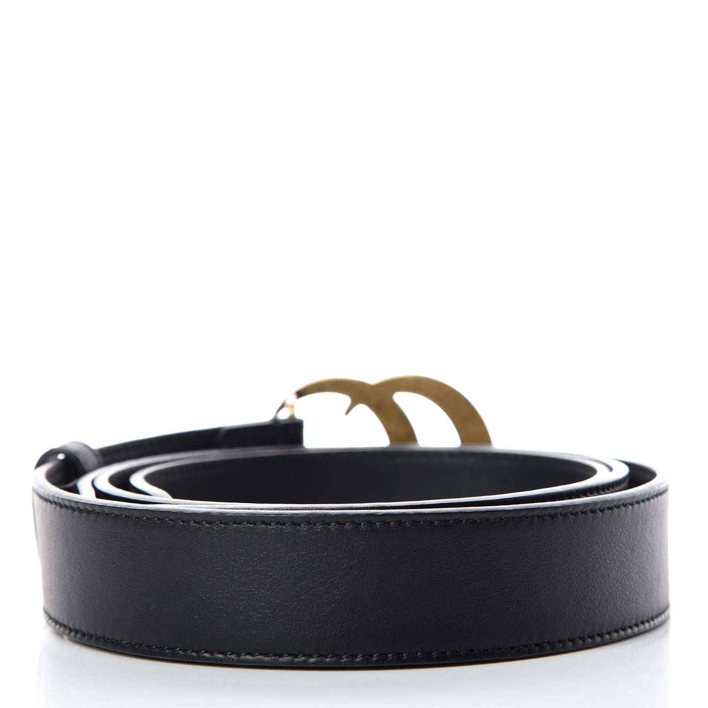Moon Calfskin Double G 30mm Belt 115 46 Black