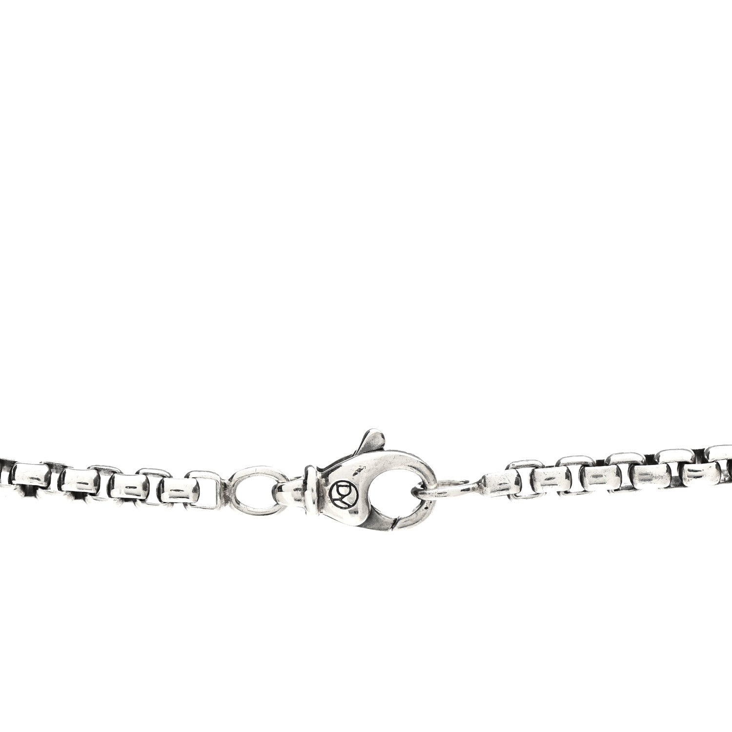 David Yurman Sterling Silver Black Diamond Chevron Cross Pave Pendant Necklace 5 of 5