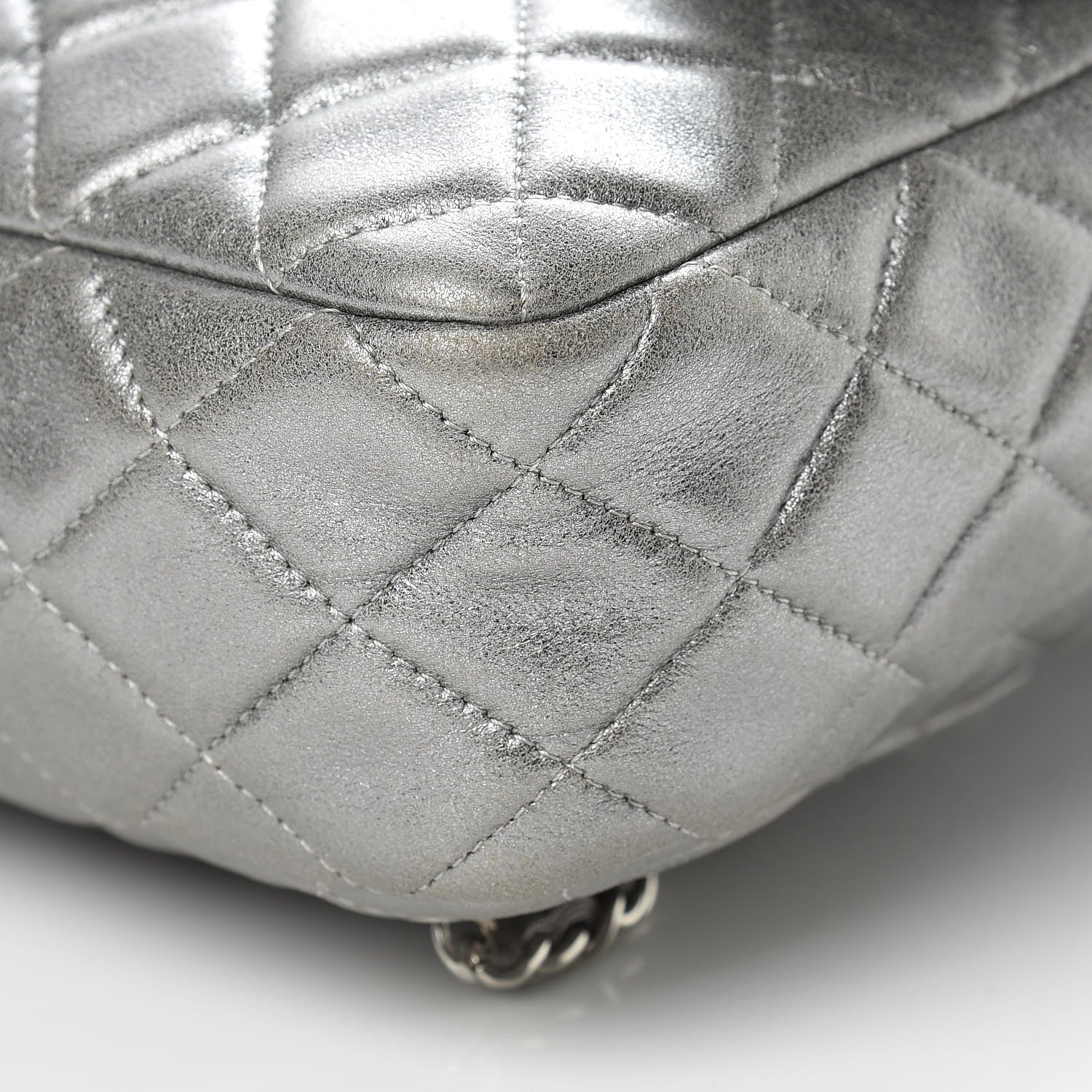 Chanel Metallic Lambskin Quilted Small In Seoul Backpack Silver 10 of 10