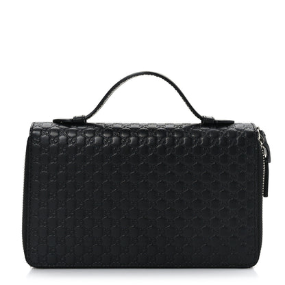 Gucci Microguccissima Zip Around Top Handle Travel Wallet Testa di Moro 1 of 10