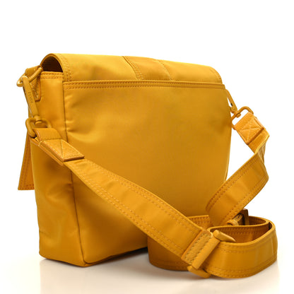 Fendi Econyl Nylon Cuoio Romano Monochrome Medium Baguette Messenger Bag Sunflower 3 of 10