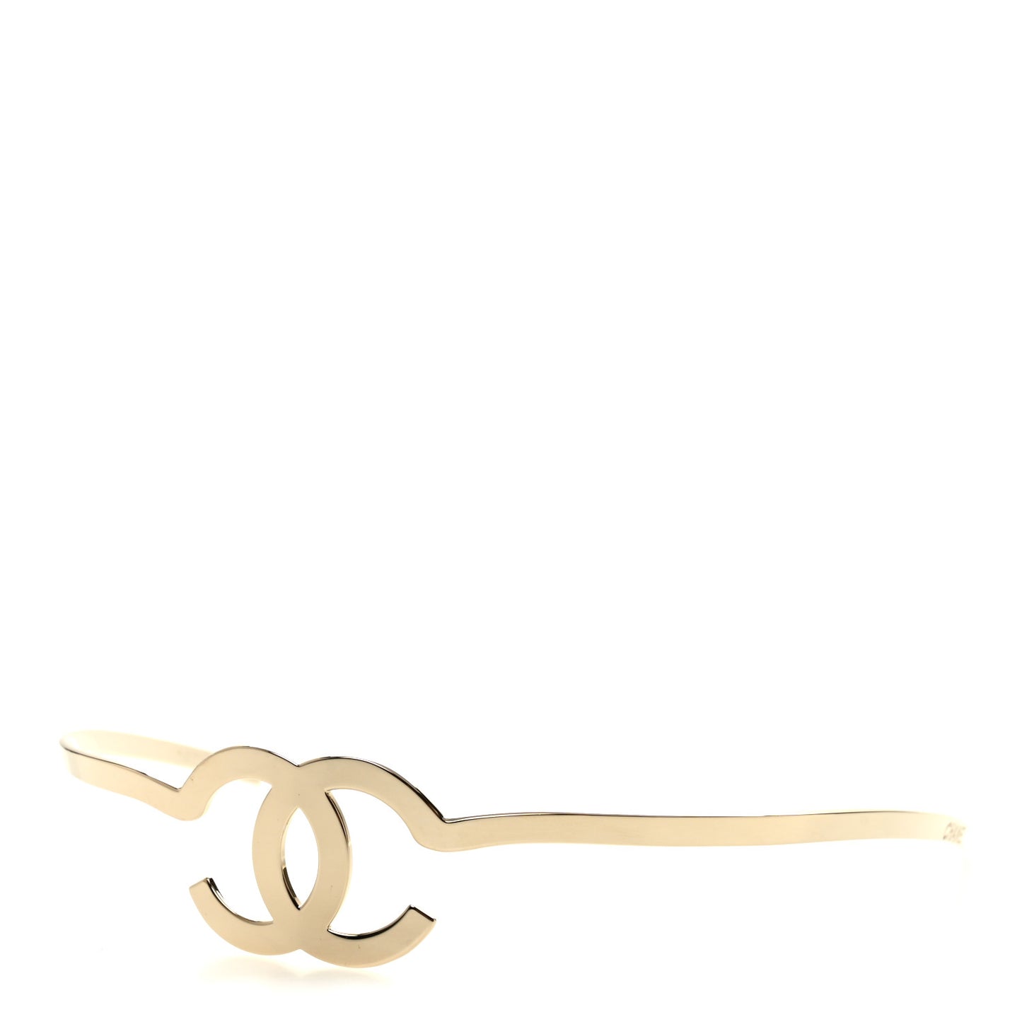 Metal CC Headband Light Gold