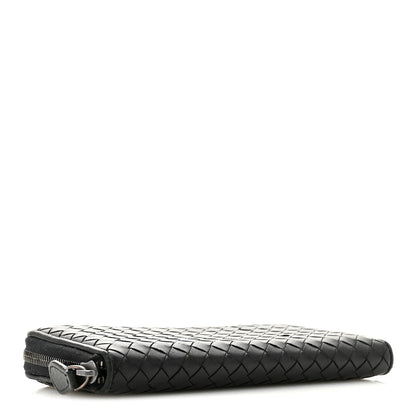 Bottega Veneta Nappa Intrecciato Zip Around Wallet Black 4 of 11