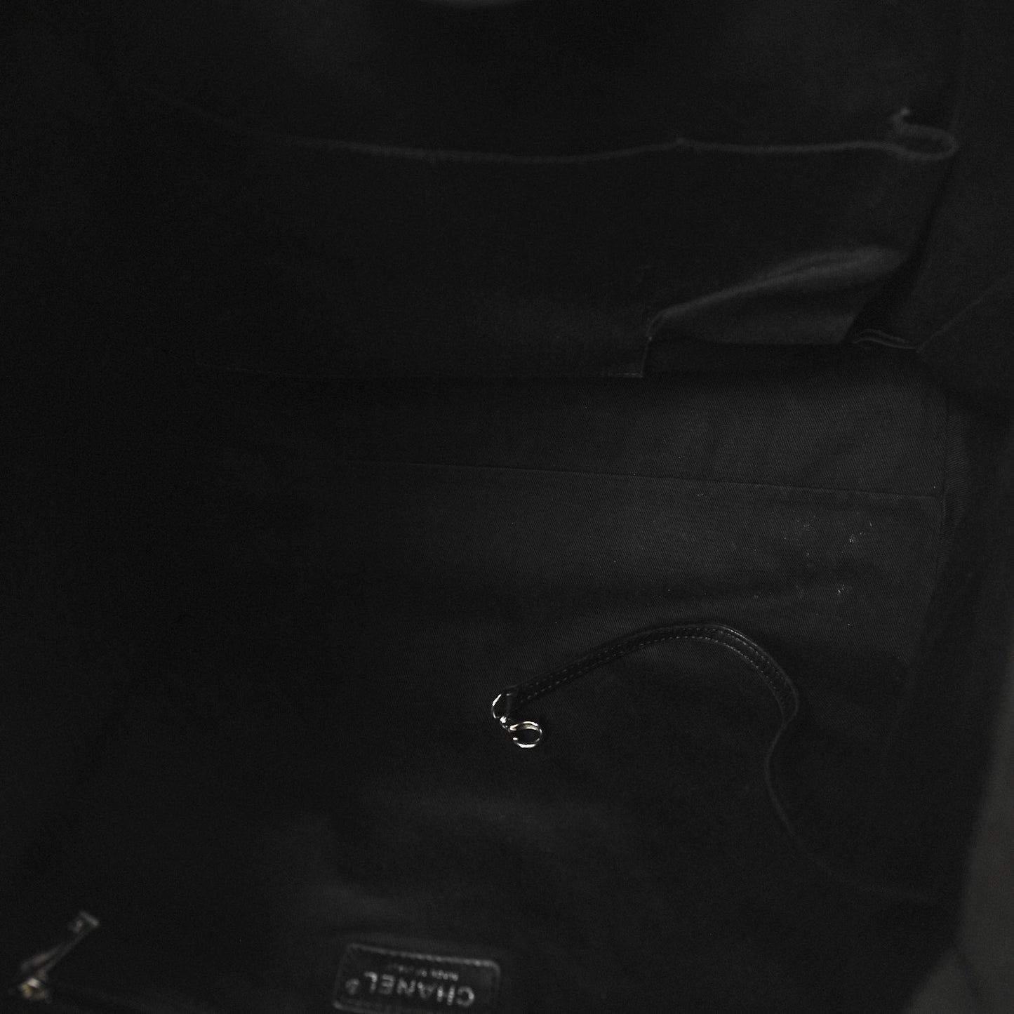 Canvas Sequin Medium Deauville Tote Charcoal