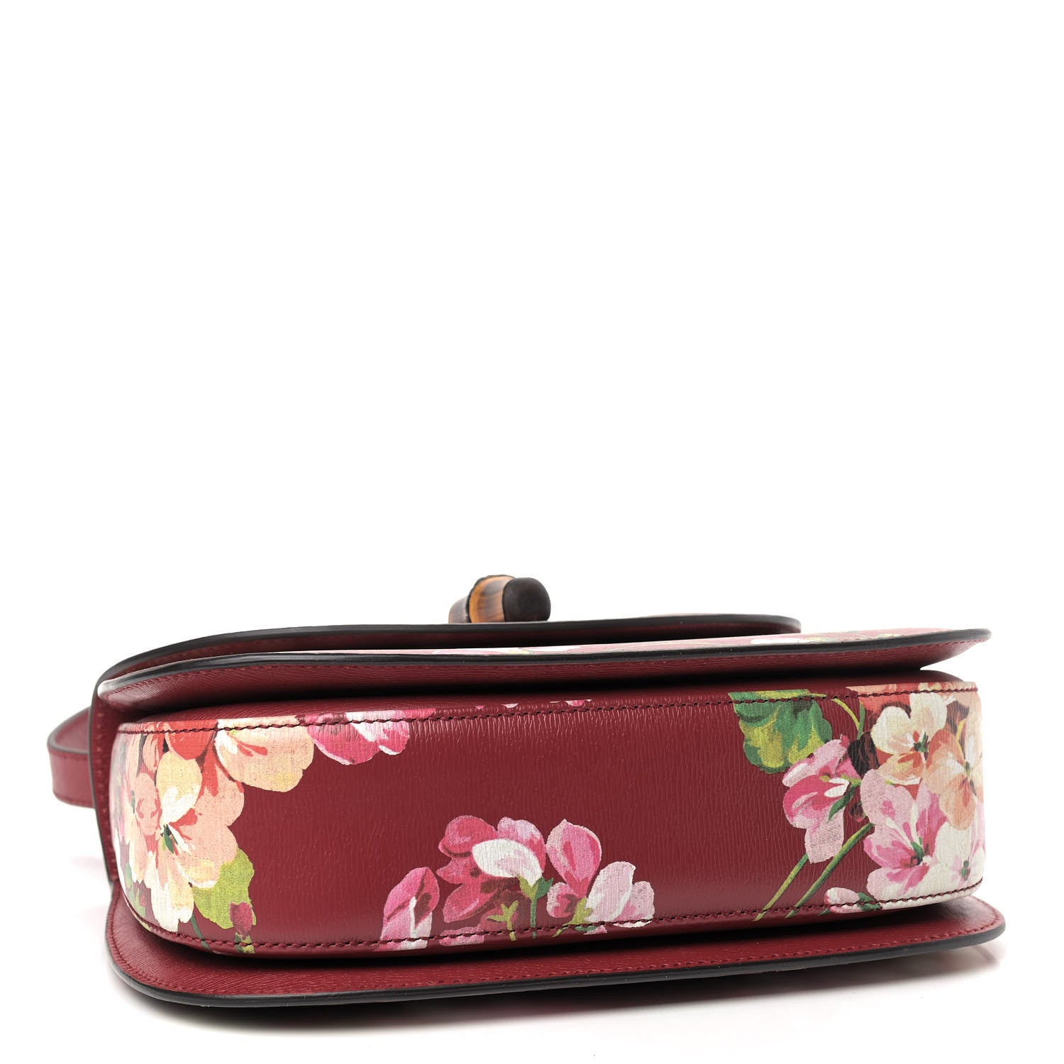 Gucci Shangai Calfskin Blooms Print Small Classic Bamboo Top Handle Bag Romantic Ceries Multicolor 3 of 8