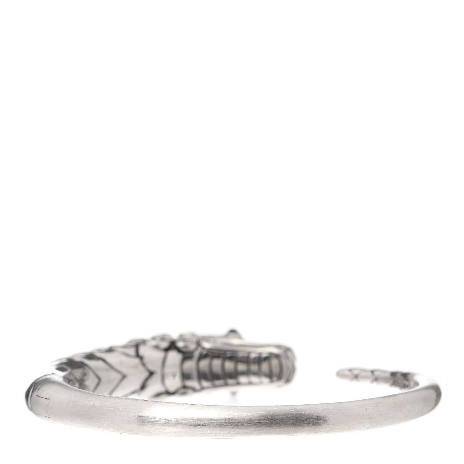 John Hardy Sterling Silver Sapphire Spinel Naga Dragon Cuff Bracelet 4 of 7