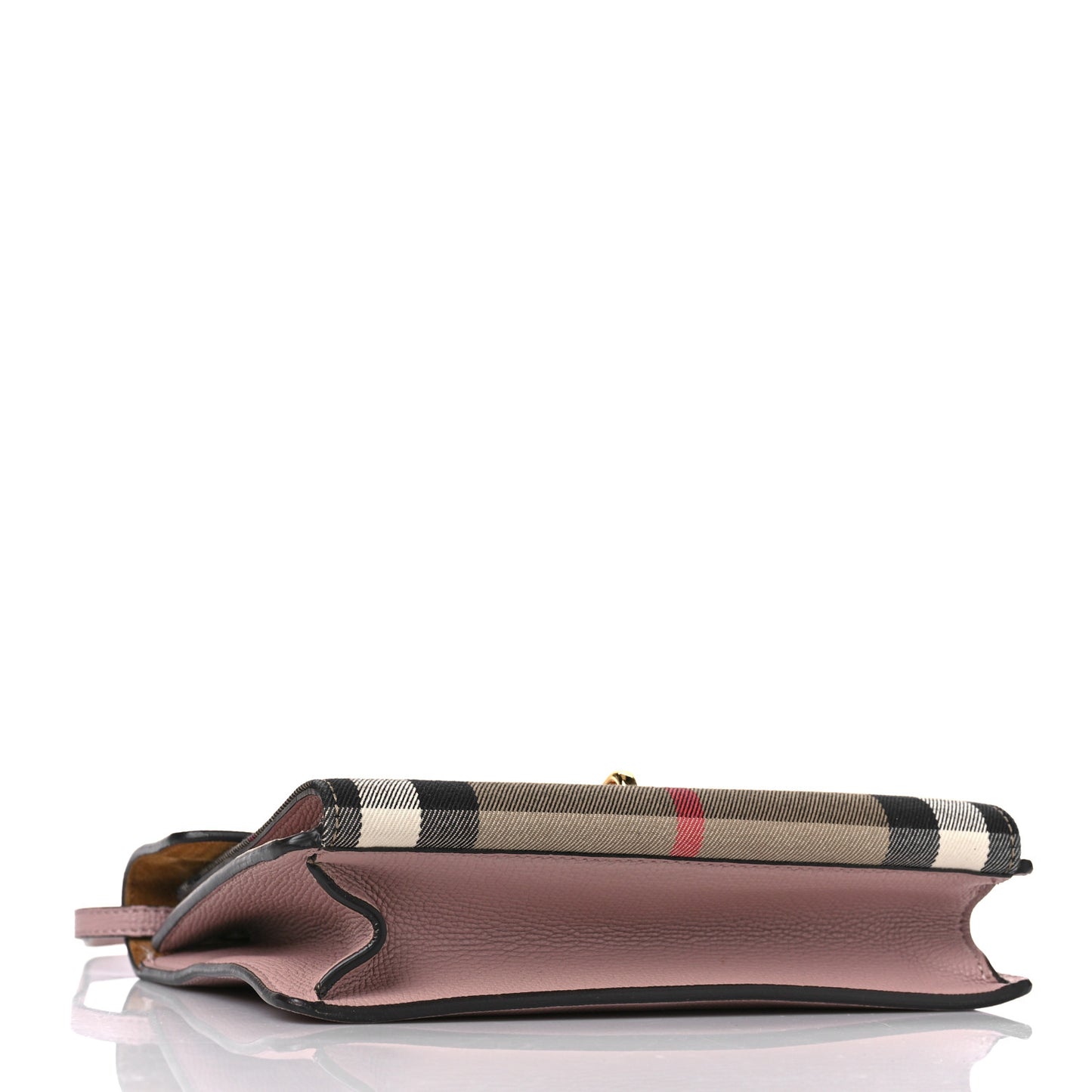 Derby Calfskin House Check Small Macken Crossbody Bag Pale Orchid