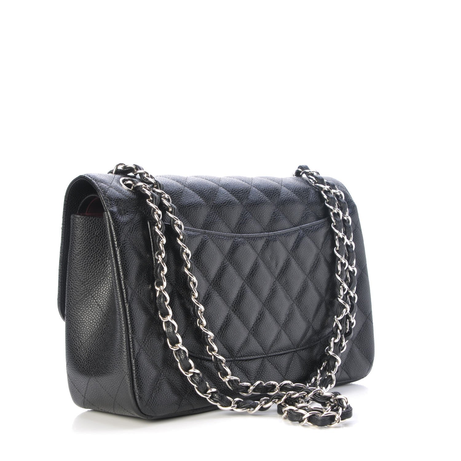 Chanel Caviar Quilted Jumbo Double Flap Black 4 of 9