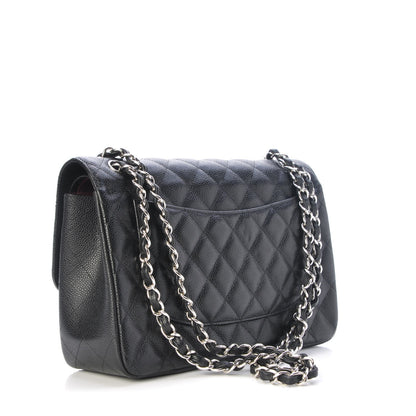 Chanel Caviar Quilted Jumbo Double Flap Black 4 of 9