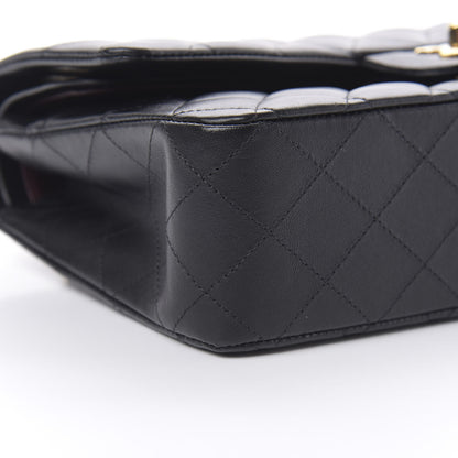 Chanel Lambskin Quilted Medium Double Flap Black 9 of 14