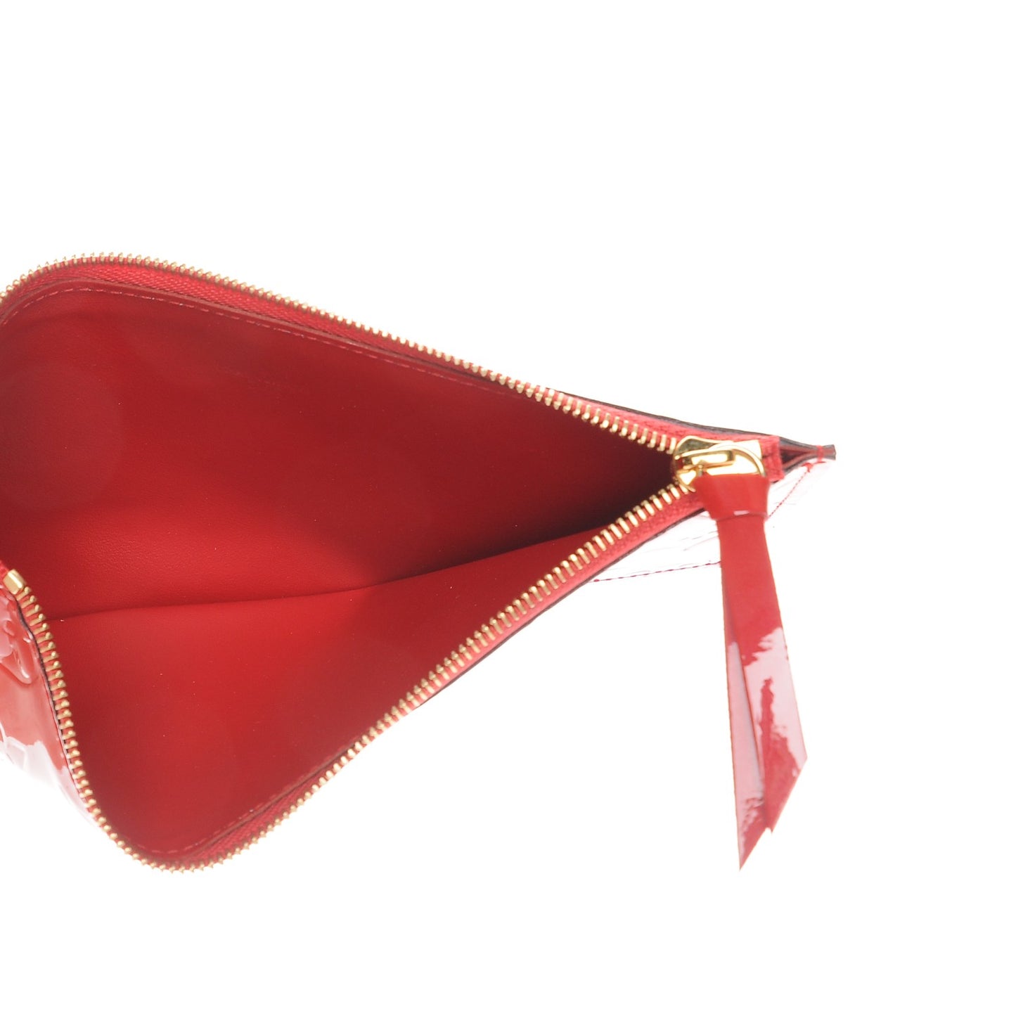 Vernis Felicie Chain Wallet Zippered Insert Cherry
