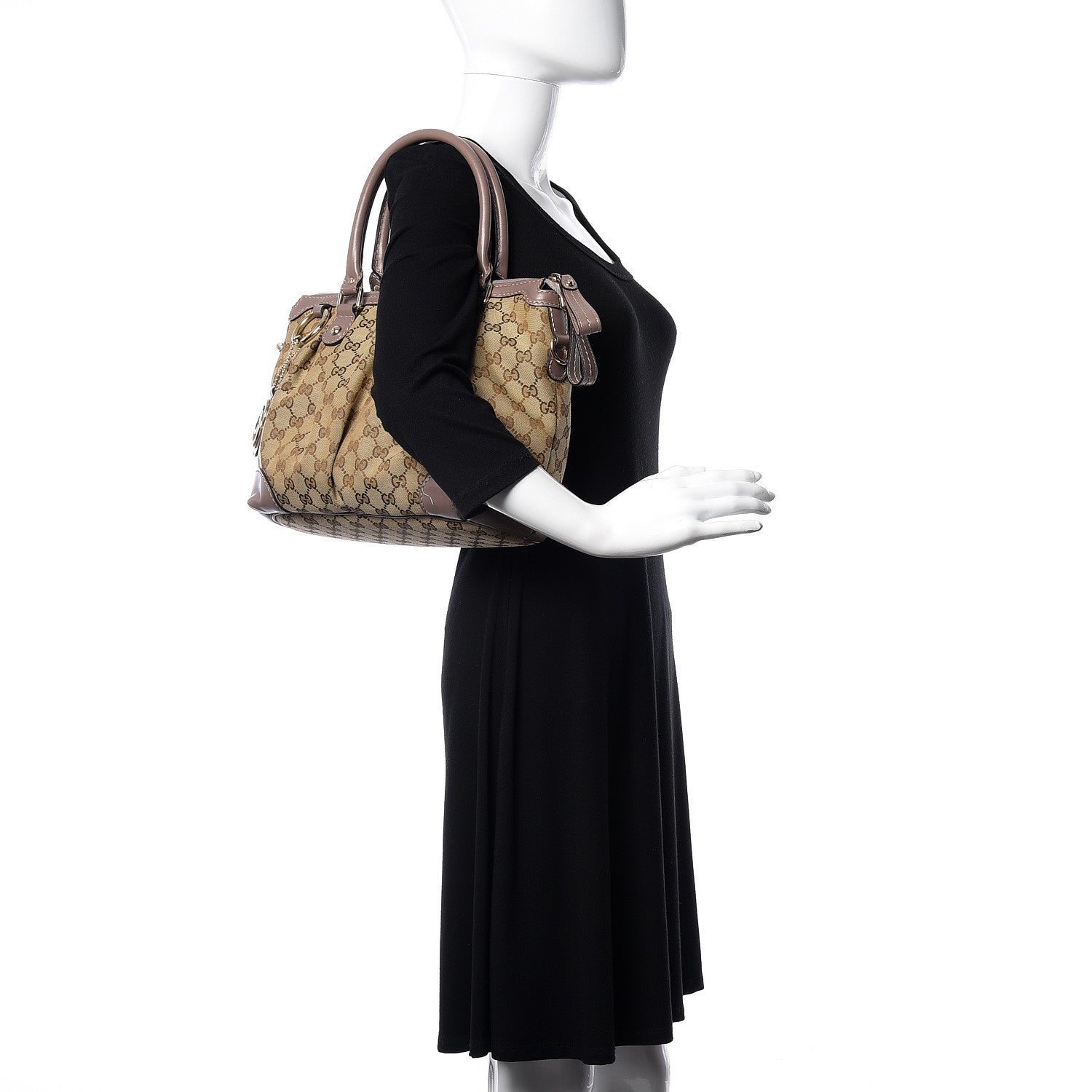 Gucci Monogram Medium Sukey Top Handle Lavender 2 of 13