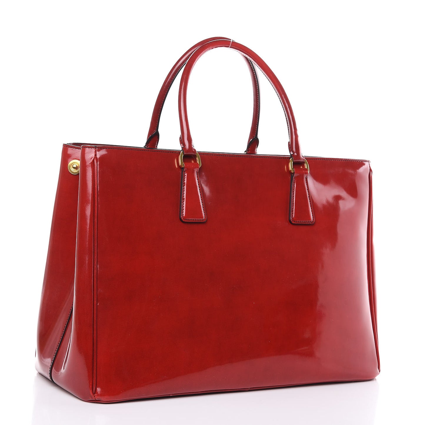 Spazzolato Large Tote Scarlatto Fume