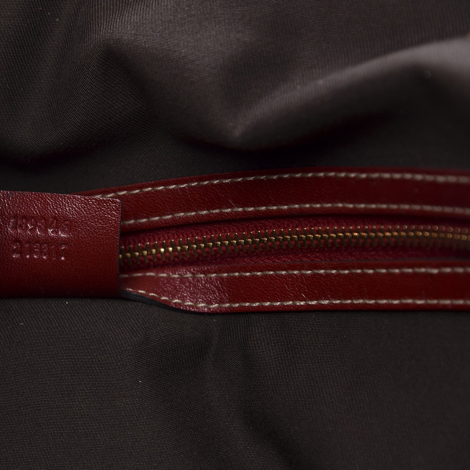Gucci Calfskin Ruffle Medium Sabrina Boston Tote Red 9 of 16