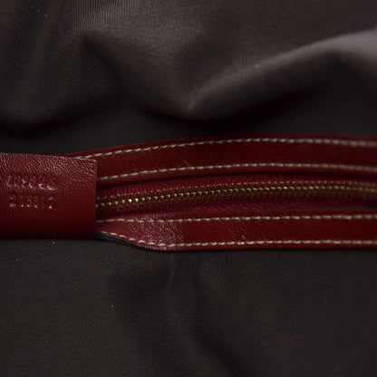 Gucci Calfskin Ruffle Medium Sabrina Boston Tote Red 9 of 16