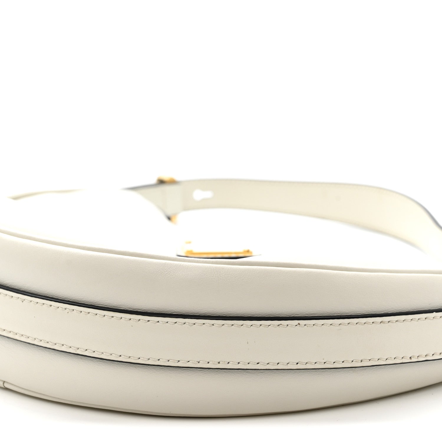 Prada Soft Calfskin Small Arque Shoulder Bag White 8 of 9