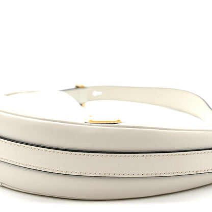 Prada Soft Calfskin Small Arque Shoulder Bag White 8 of 9