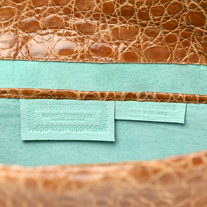 Nancy Gonzalez Crocodile Clutch Light Brown 6 of 7