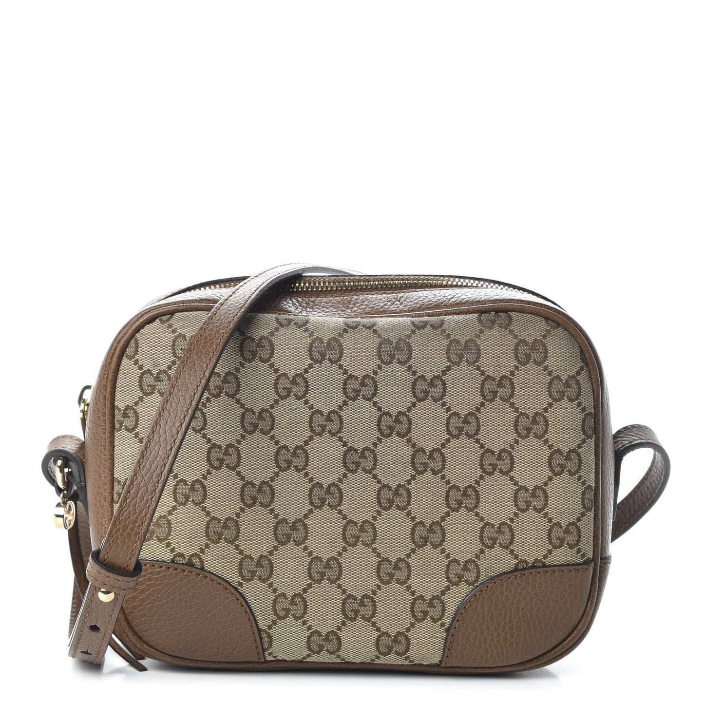 Monogram Mini Bree Messenger Bag Beige Tabacco
