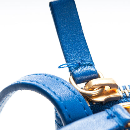 Celine Lambskin Large Trio Crossbody Bag Deep Blue 9 of 9