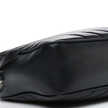 Saint Laurent Calfskin Matelasse Monogram Lou Camera Bag Black 9 of 13