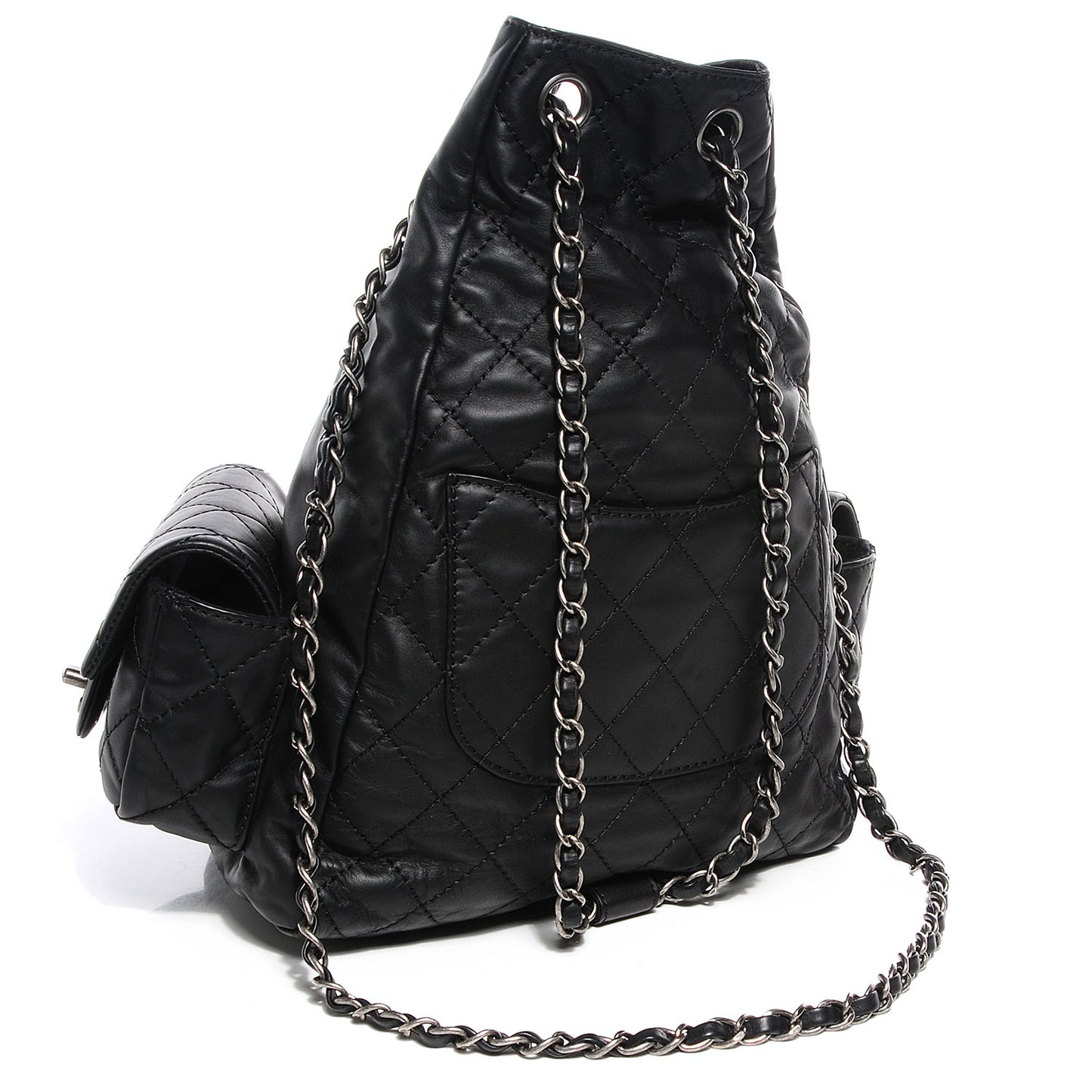 Calfskin Large Backpack Is Back Black