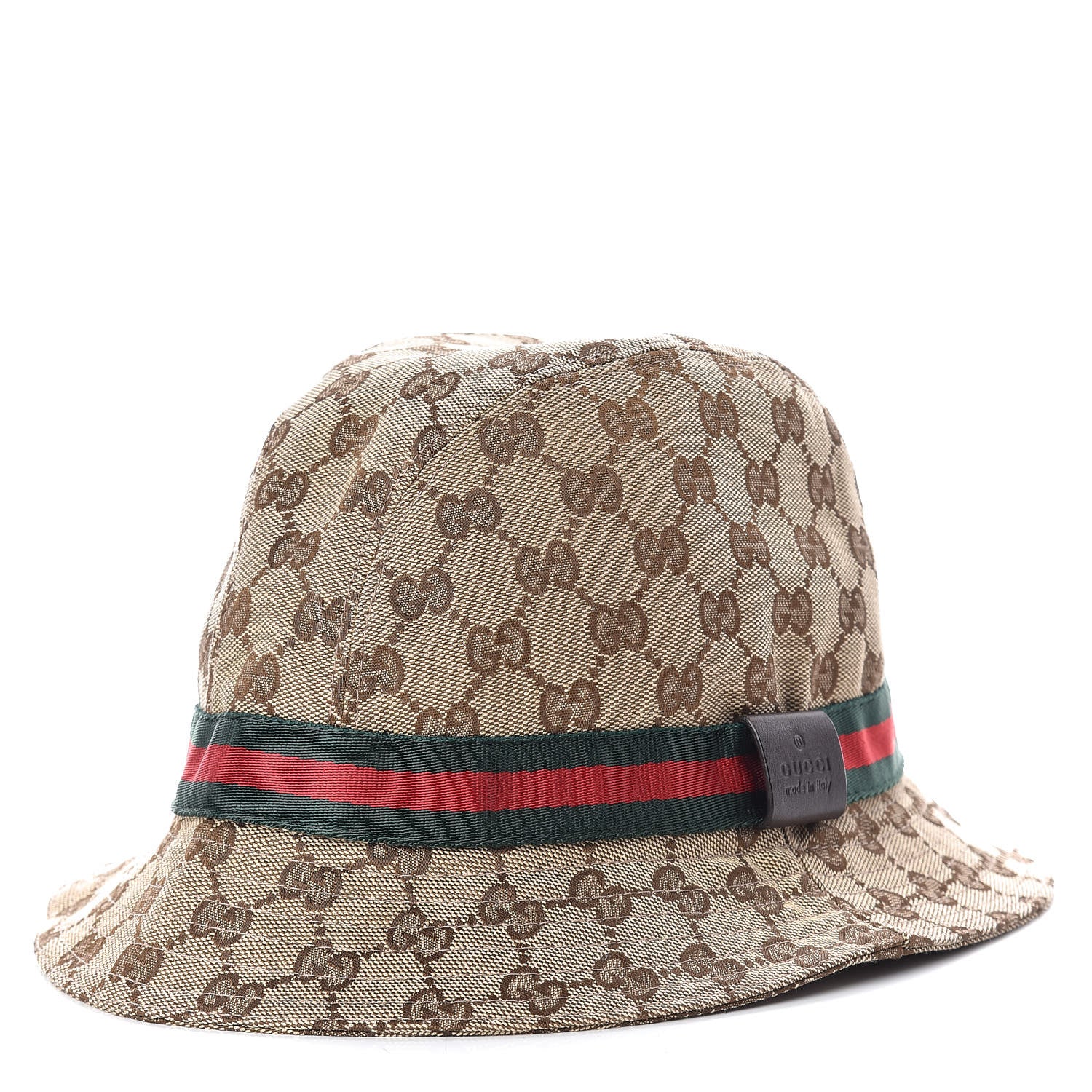 Gucci Monogram Web Bucket Hat M Brown 1 of 7