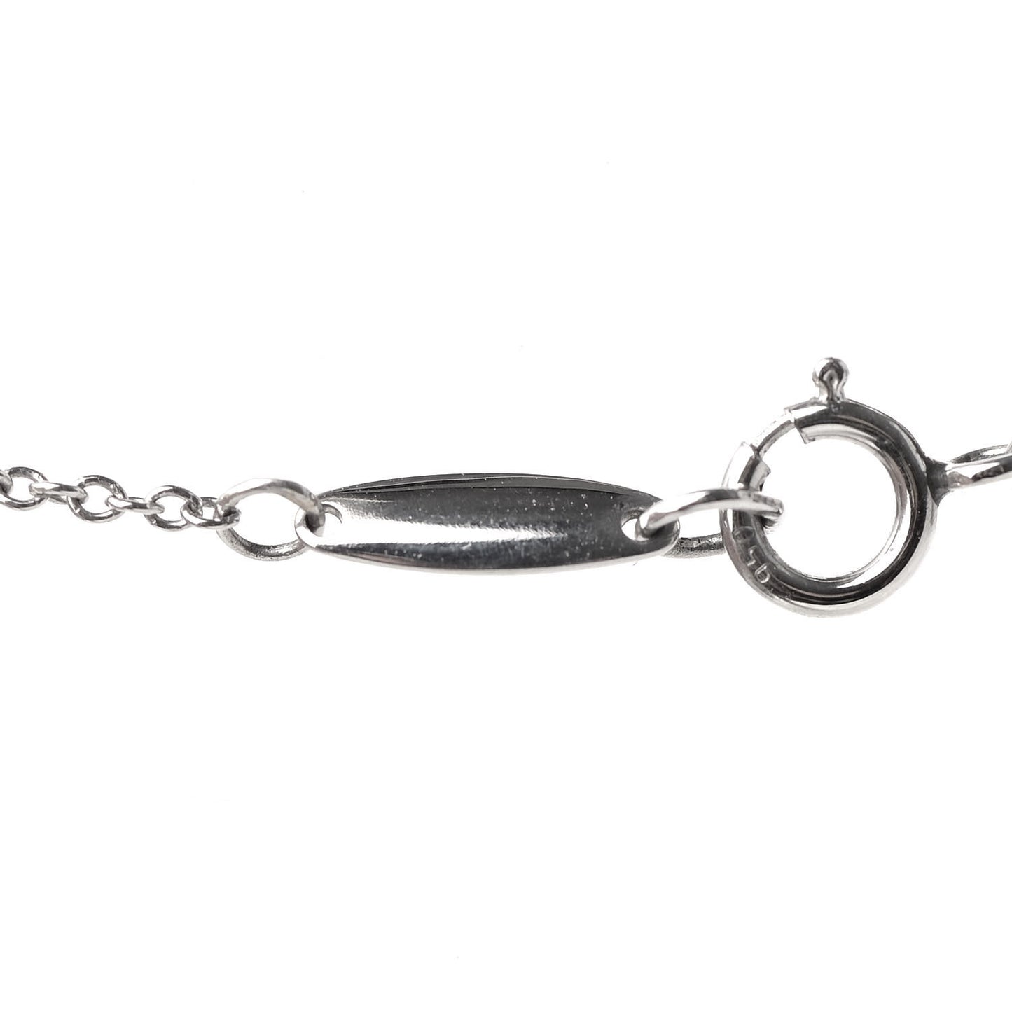 Platinum Diamond .14ct Elsa Peretti Diamonds by the Yard Pendant Necklace
