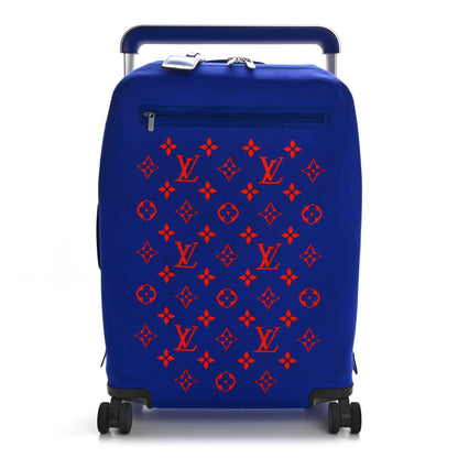 Louis Vuitton Knit Monogram Horizon Soft 55 Suitcase Blue Orange 1 of 13