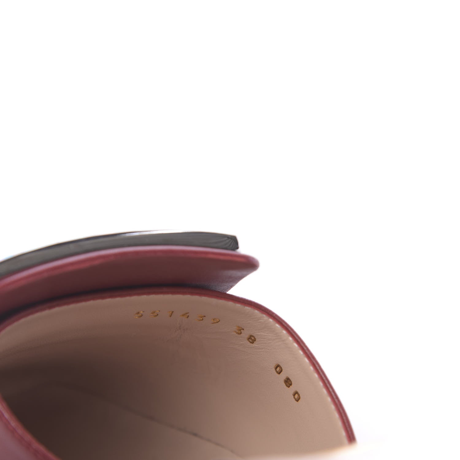 Gucci Malaga Kid Crystal Square G Madelyn Mules 38 Romantic Cerise 7 of 9
